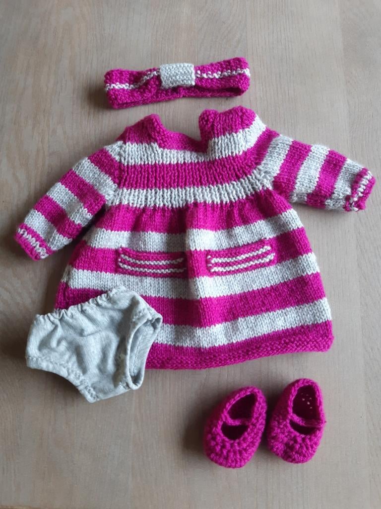 Jurkje, onderbroekje, slofjes, haarband voor Babyborn 43 cm, Kinderen en Baby's, Speelgoed | Poppen, Ophalen of Verzenden, Nieuw