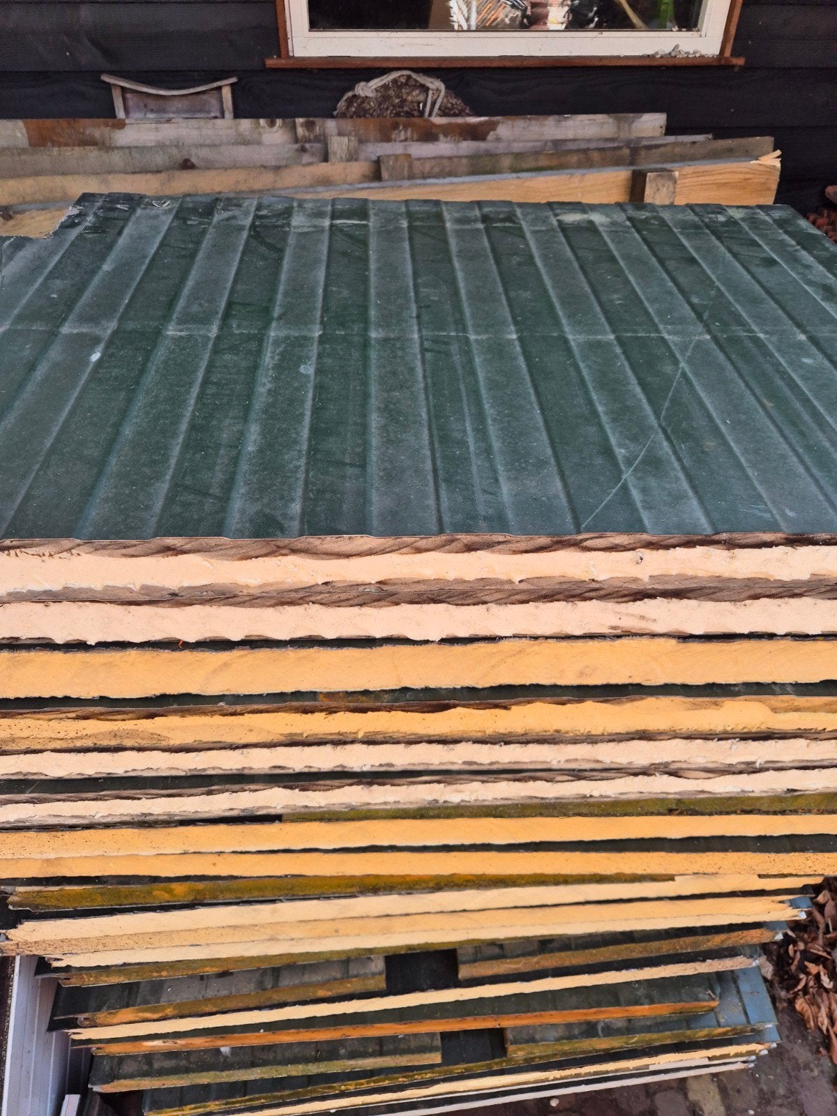 Gratis sandwichpanelen - ideaal voor kippenhok/klusprojecten, Ophalen, Gebruikt, 15 m² of meer, Dakisolatie