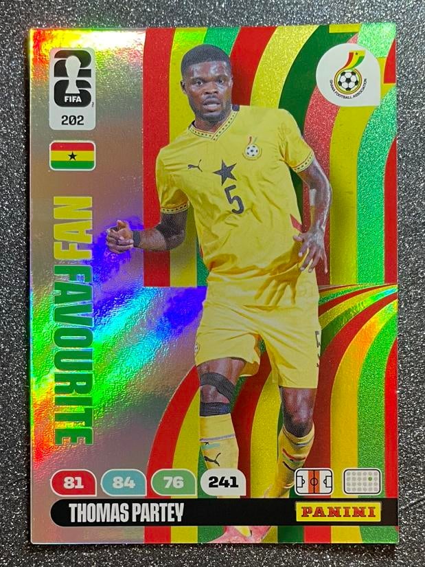 Panini Fifa WORLD CUP 2026   FAN FAVOURITE   PARTEY    GHANA, Verzenden, Zo goed als nieuw, Plaatje