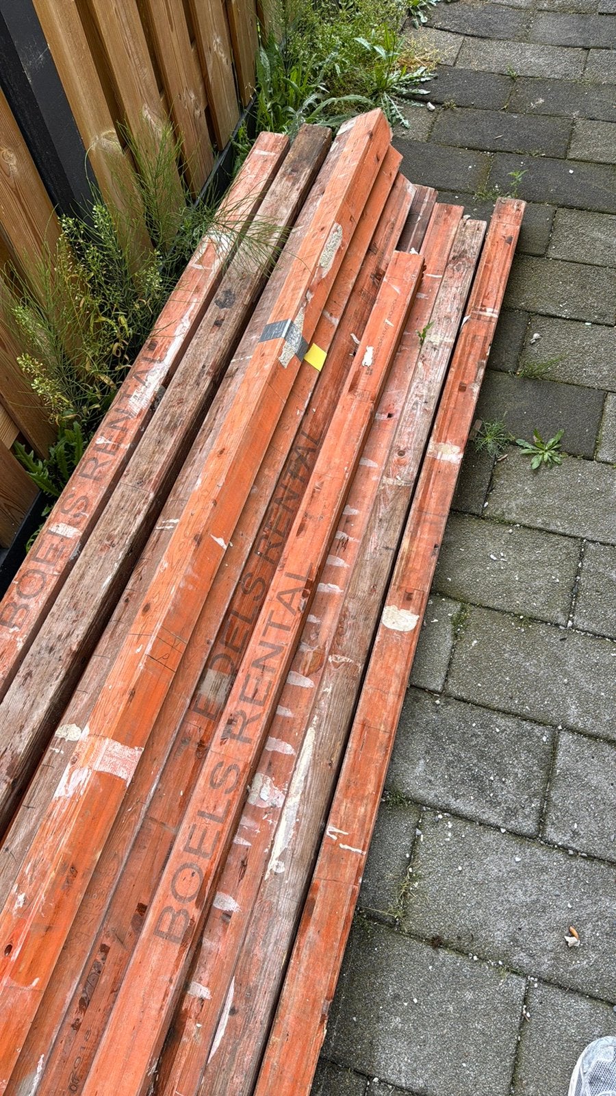 Gebruikte houten metselprofielen, Doe-het-zelf en Verbouw, Metselstenen, Ophalen, Gebruikt, Overige typen