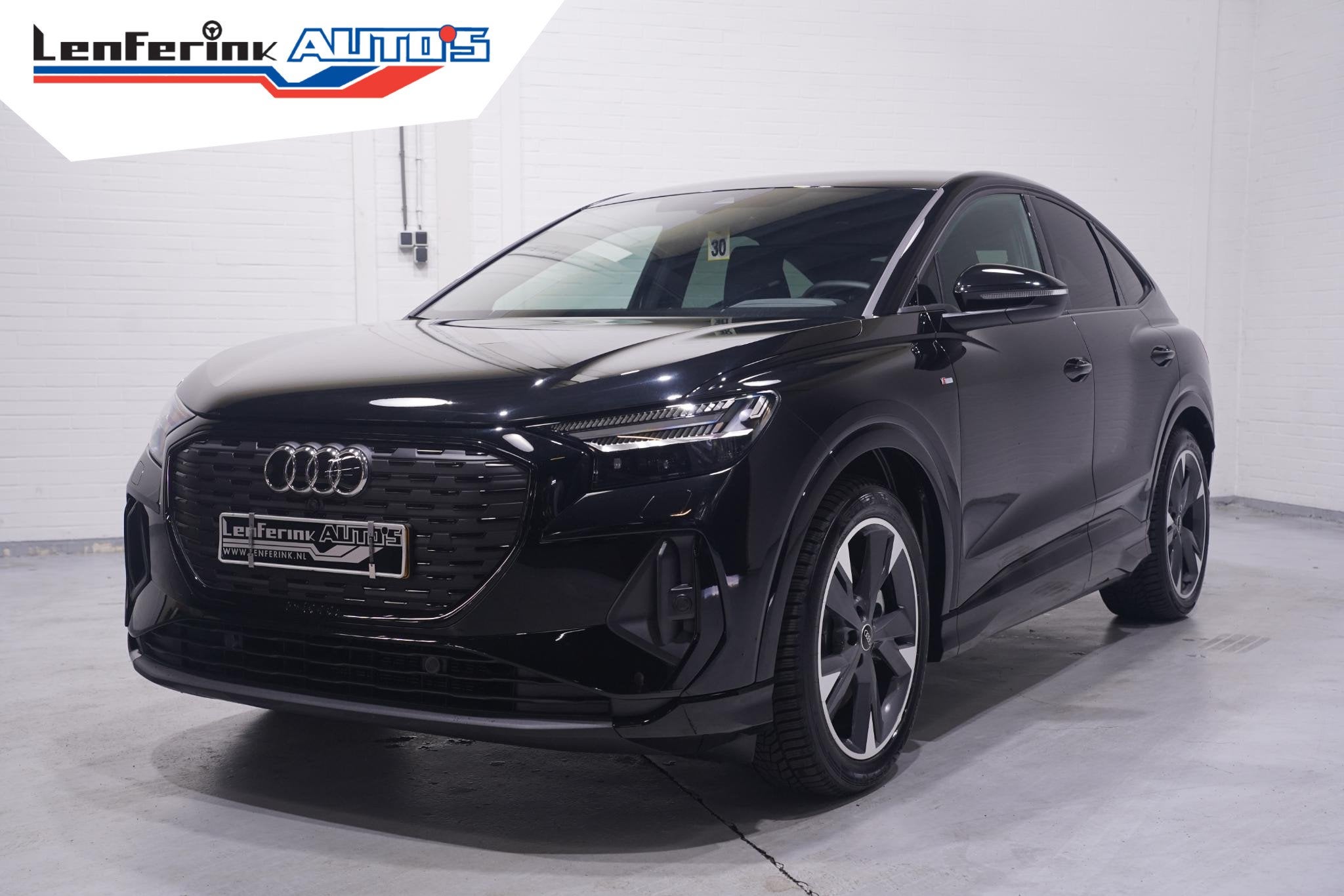 Audi Q4 Sportback e-tron 45 quattro S Edition Competition 82, Auto's, Gebruikt, 82 kWh, Zwart, SUV of Terreinwagen
