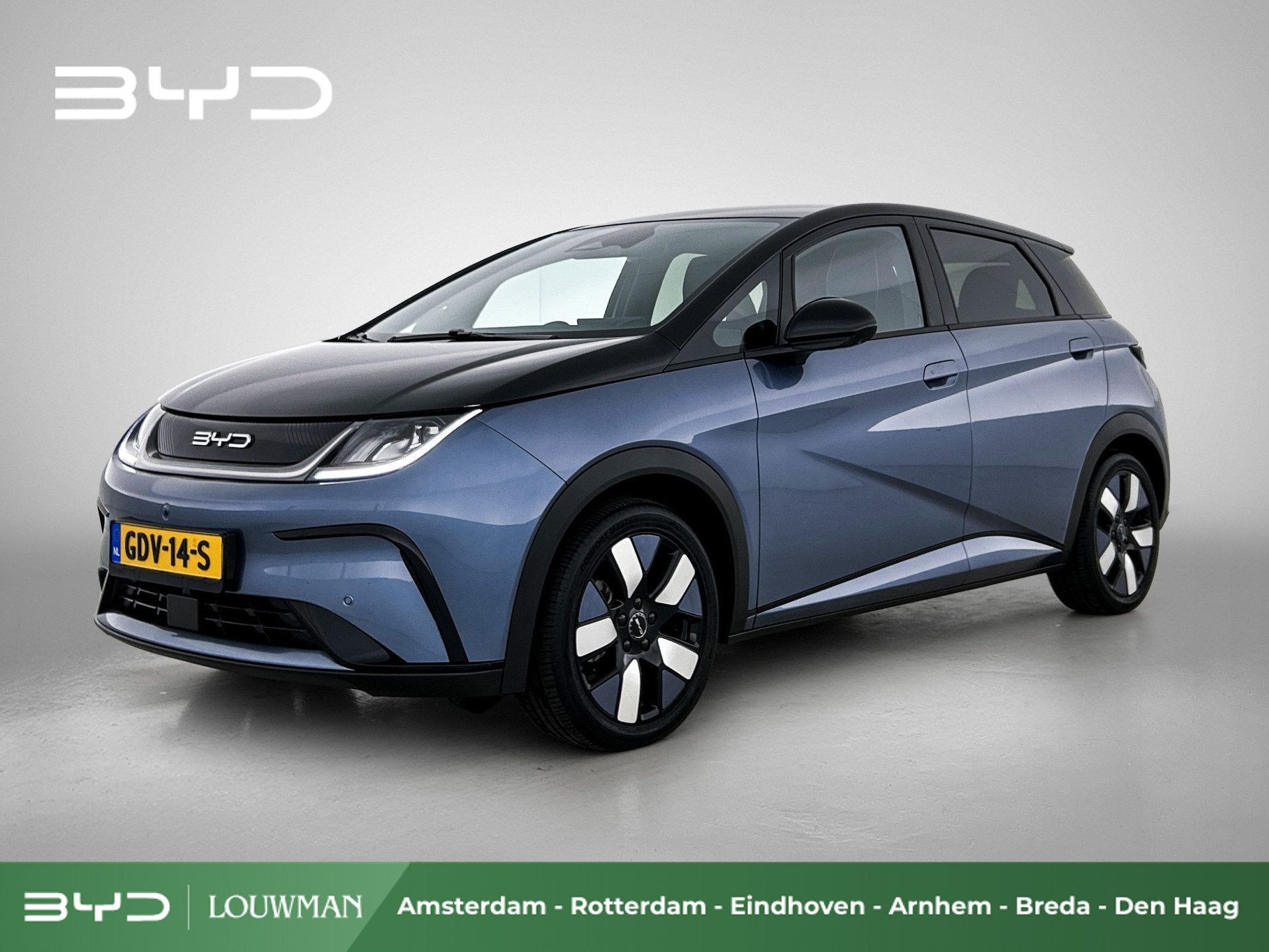 BYD Dolphin Design 60.4 kWh | Luxe uitvoering | Origineel NL, Auto's, Dolphin, Gebruikt, Zwart, Zwart