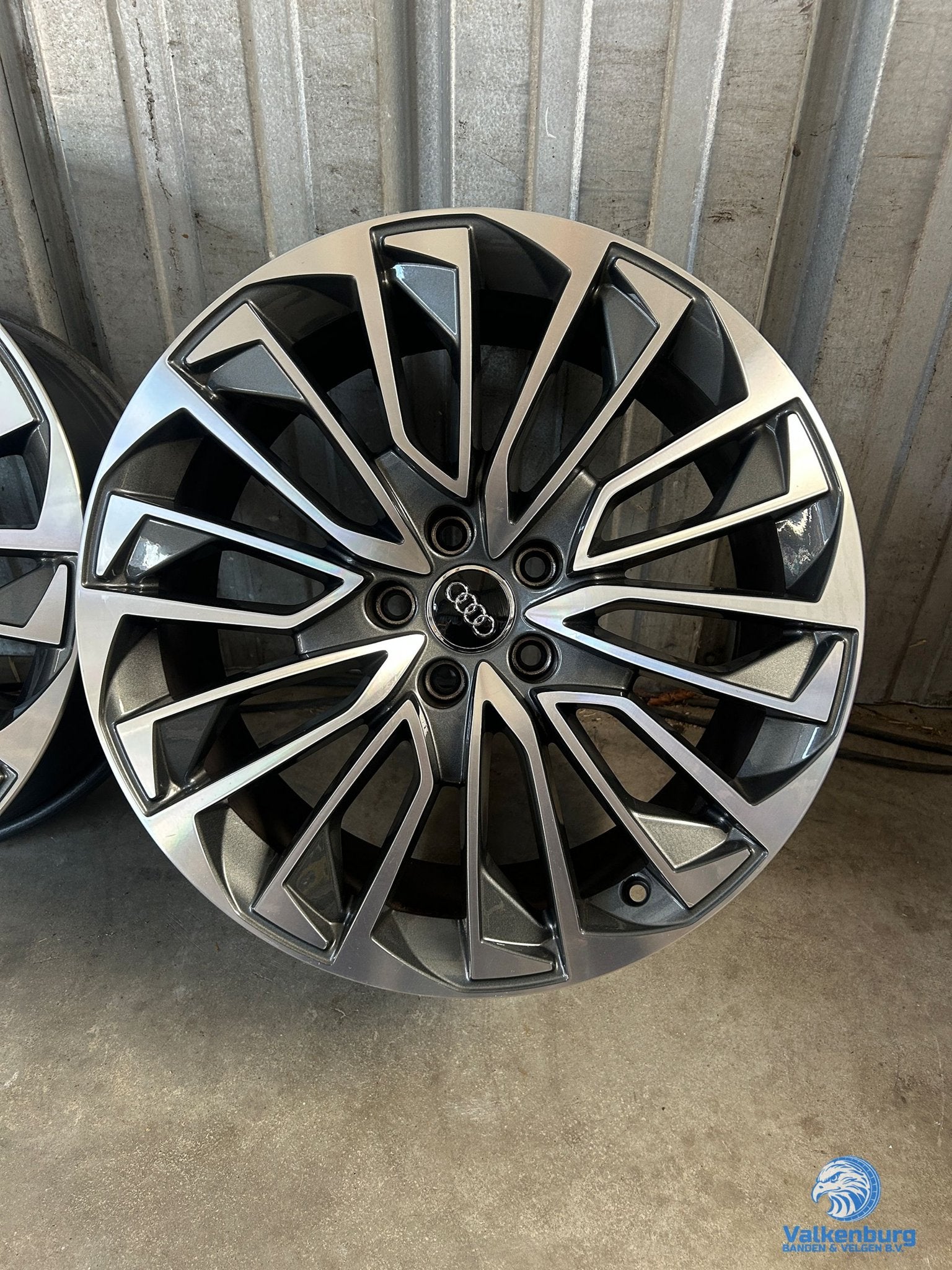 Originele Audi 19 inch antraciete velgen 5x112, 19 inch, Gebruikt, Velg(en), -