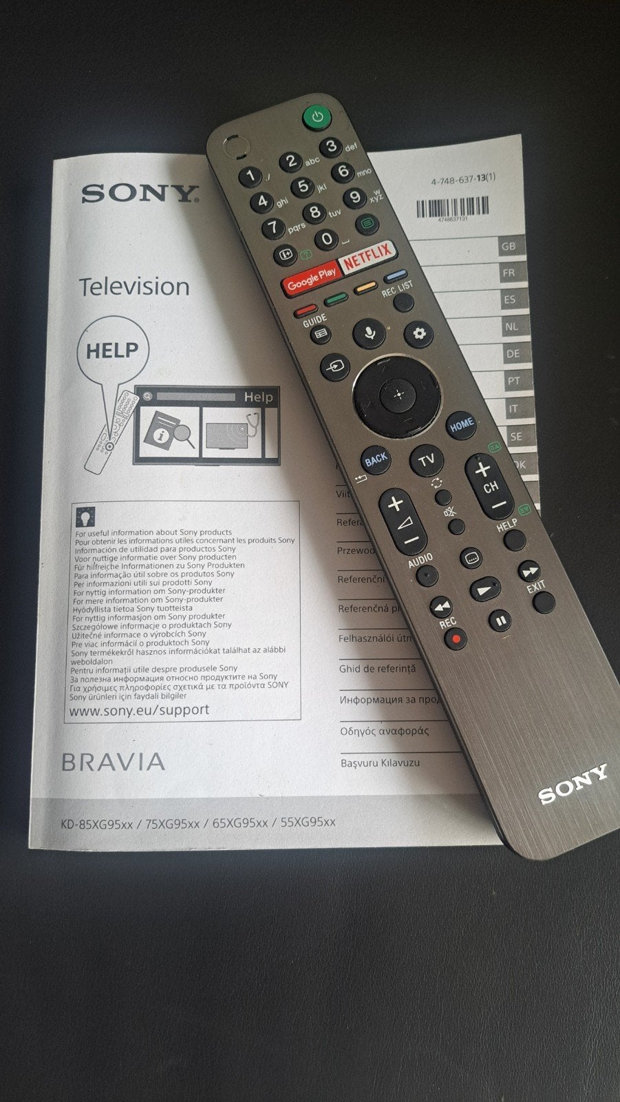 Foto 2 van sony kd-65xg9505 android tv met defect scherm