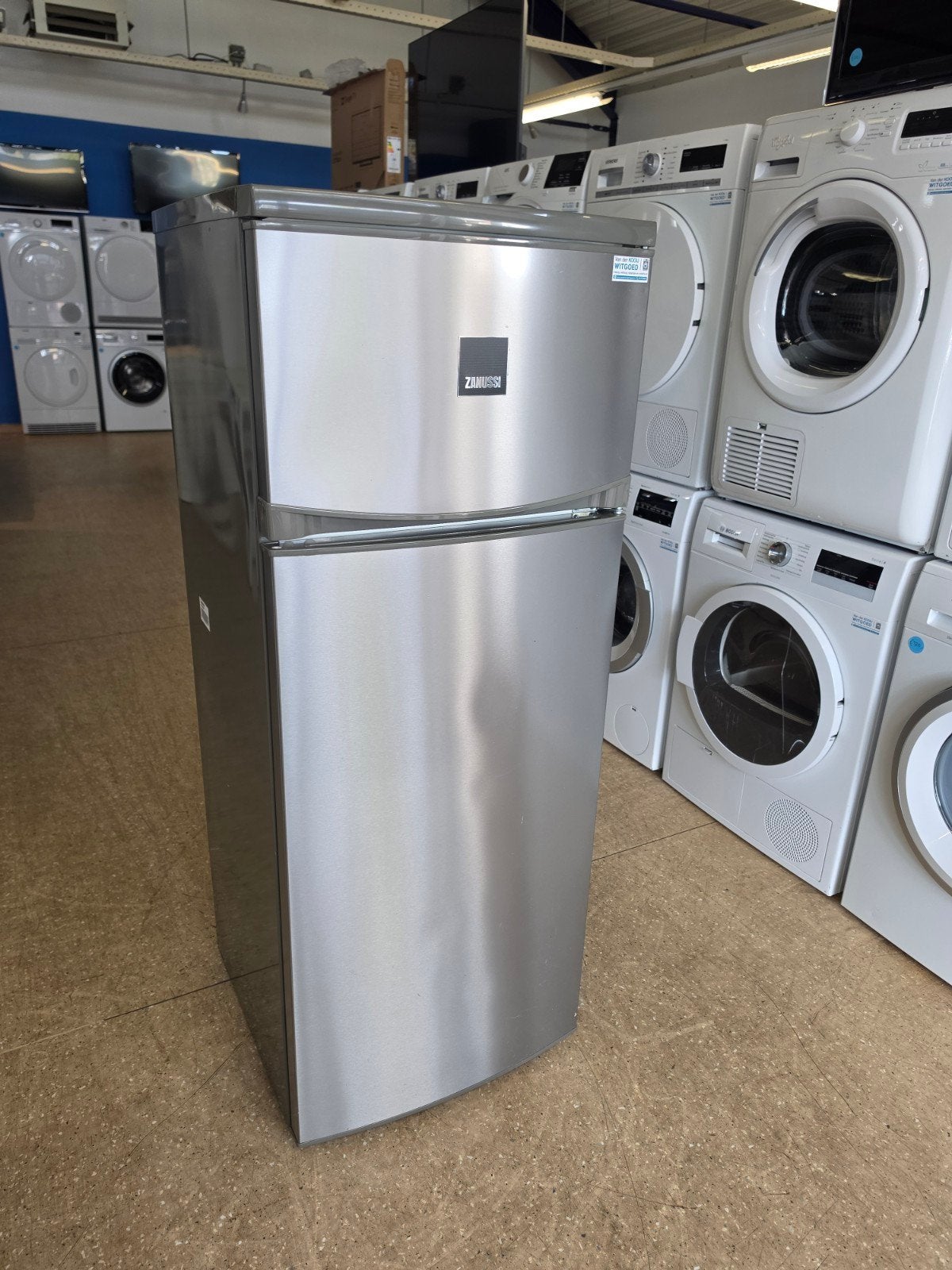 Zanussi koelvriescombinatie | A+ | Rvs | Gratis thuis 🚚✅️, Jirnsum, Met aparte vriezer, Ophalen of Verzenden, Zo goed als nieuw