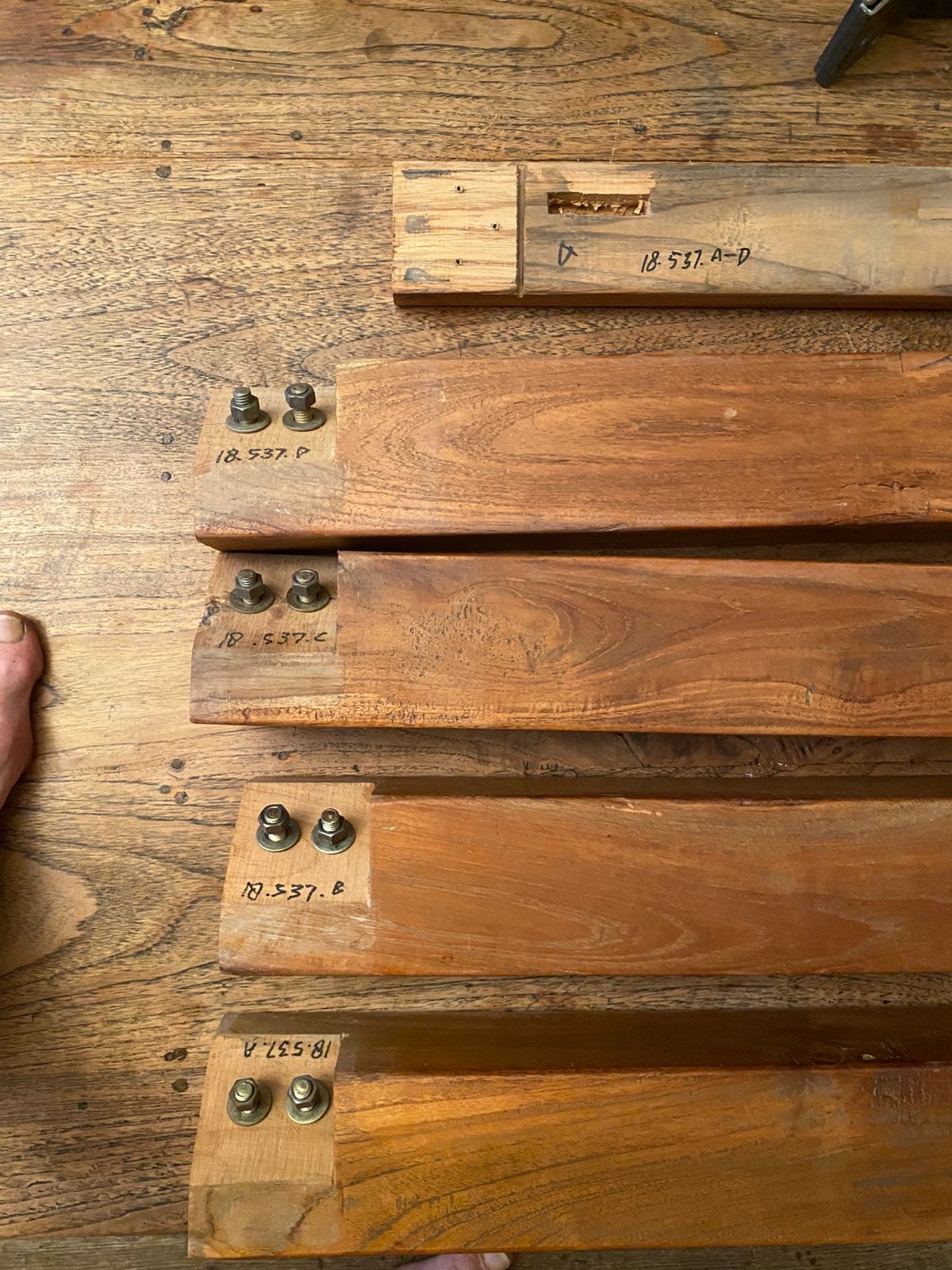 Super stevige teak tafel, Ophalen of Verzenden