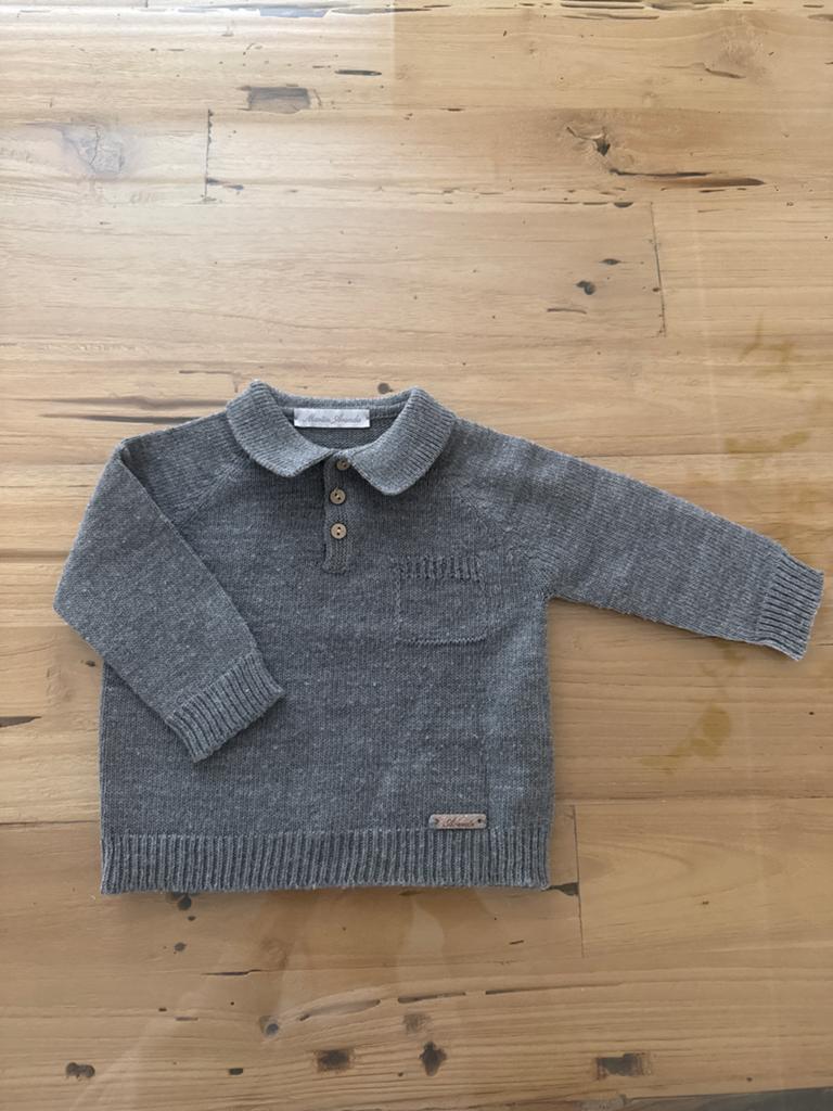 Martin Aranda Gebreide Trui Grijs voor Baby's, Ophalen of Verzenden, Zo goed als nieuw, Jongetje