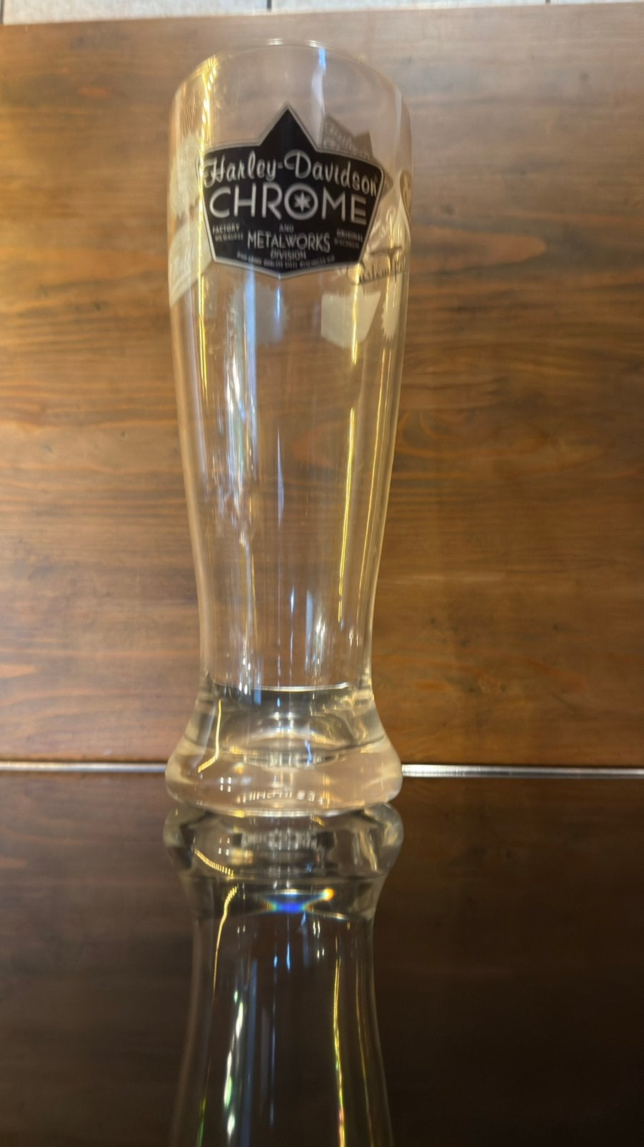 Groot glas van Harley Davidson., Ophalen of Verzenden, Nieuw, Bierglas