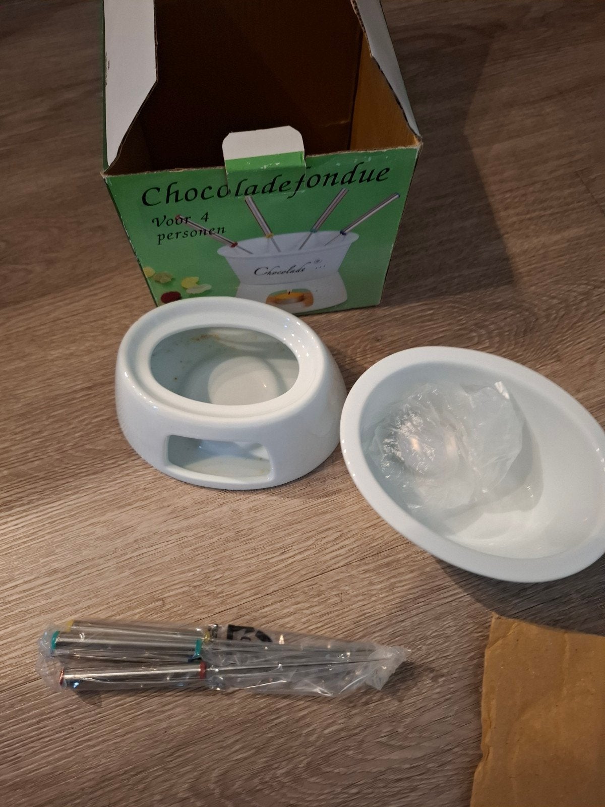 fondue pan chocolade, Ophalen, Nieuw, Waxinelicht, Fondueset