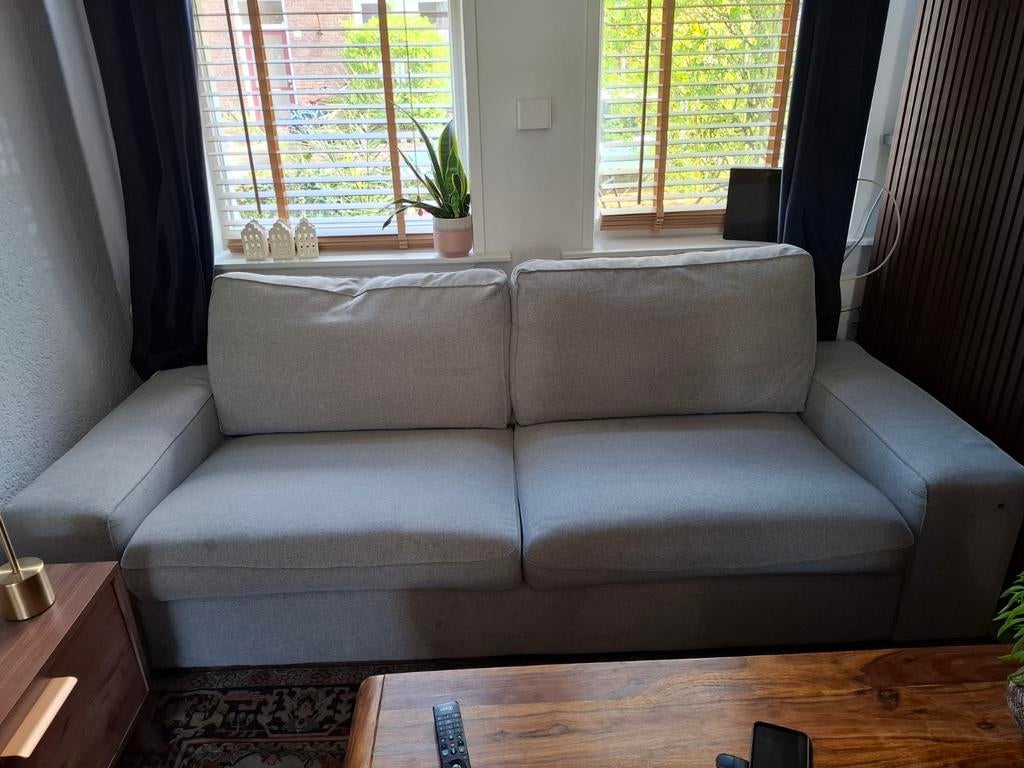 Ikea Kivik 2,5-zits bank lichtgrijs, Gebruikt, Verzenden, Driepersoons, 75 tot 100 cm
