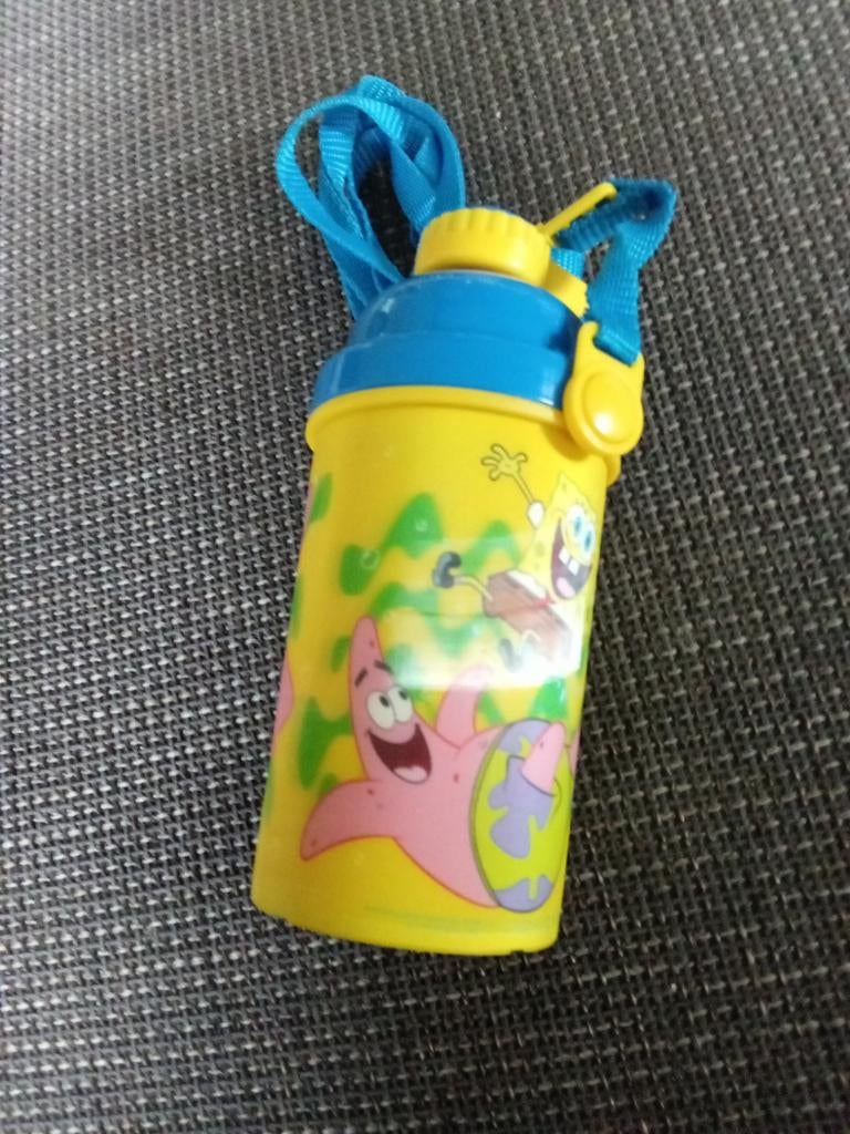 Spongebob en Patrick drinkflesje, Ophalen of Verzenden, Gebruikt
