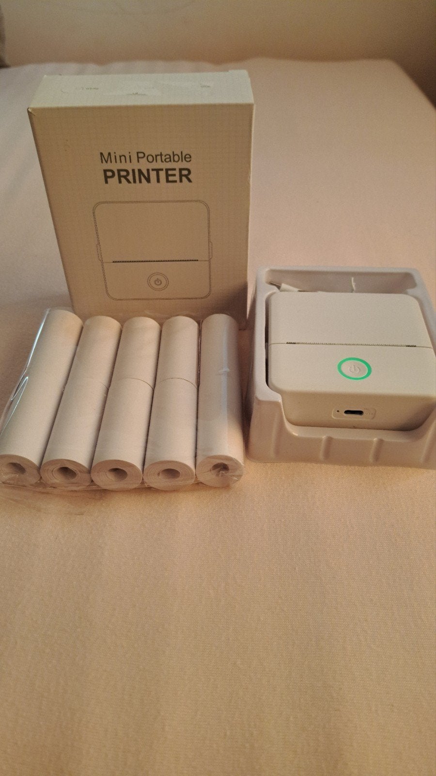 Amazon Mini Pocket Printer met 10 printrollen, Computers en Software, Printers, Zwart-en-wit printen, Fotoprinter, Ophalen of Verzenden