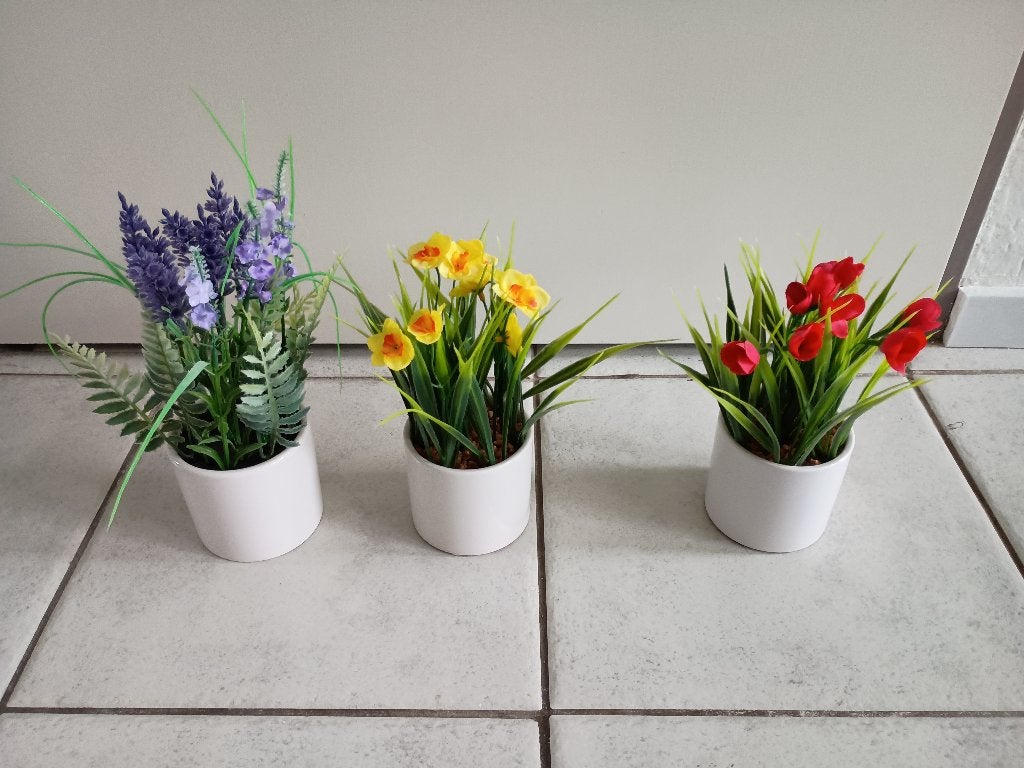 Leuke set kunstplanten, Huis en Inrichting, Binnen, Kunstplant, Ophalen of Verzenden, Zo goed als nieuw