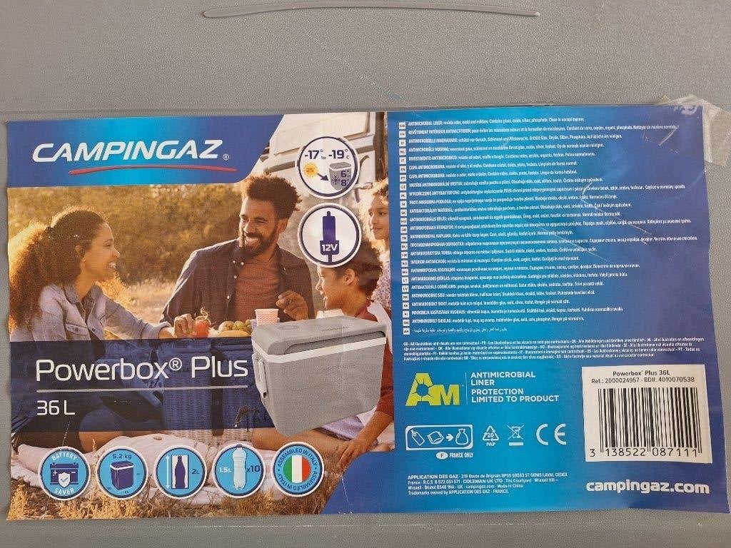 Grote Campingaz Powerbox Elektrische koelbox 36L 12V 230V, Caravans en Kamperen, Koelboxen, Ophalen of Verzenden, Zo goed als nieuw