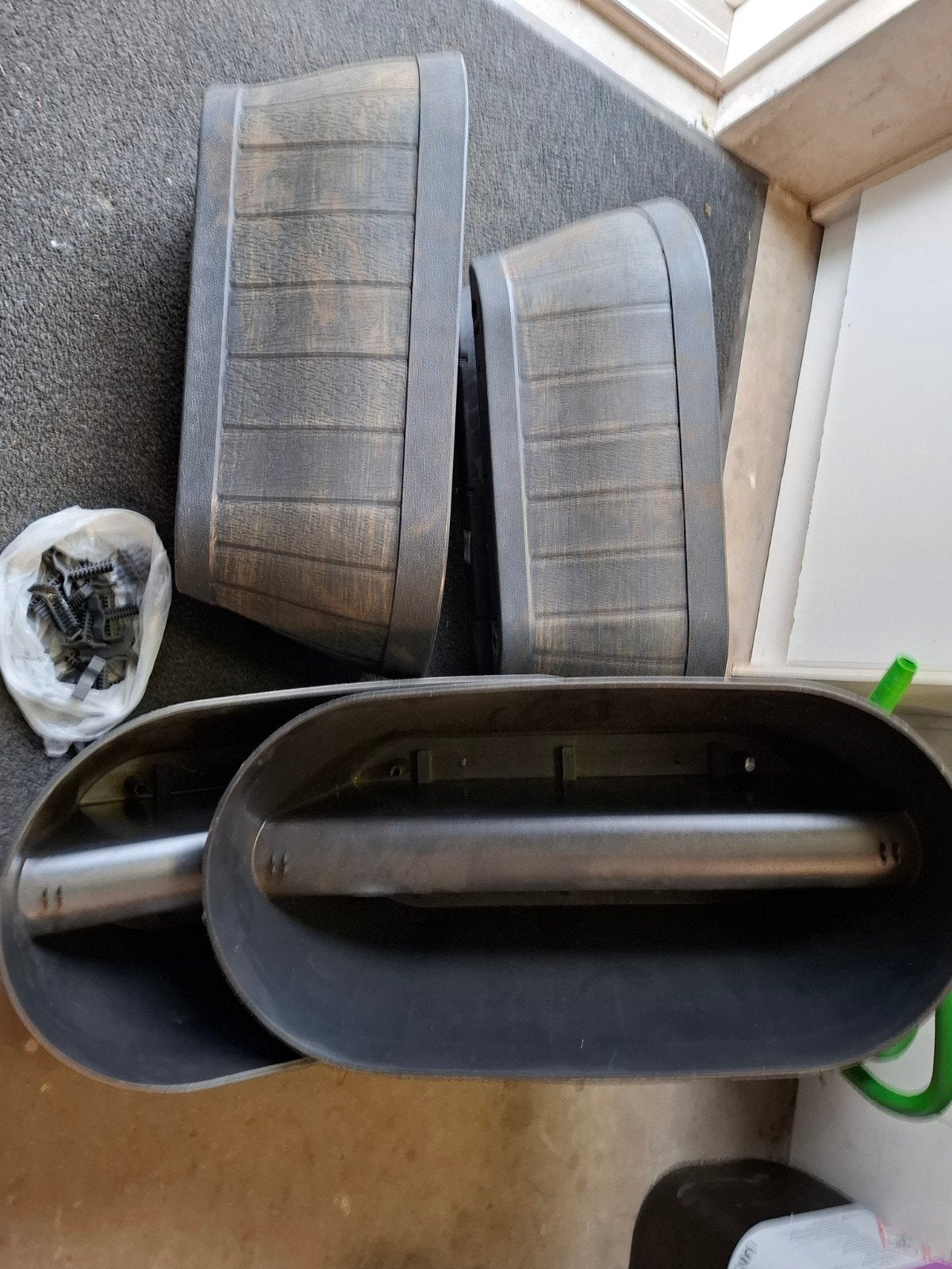 Hangbloembakken, Kunststof, Minder dan 30 cm, Balkon, Rond