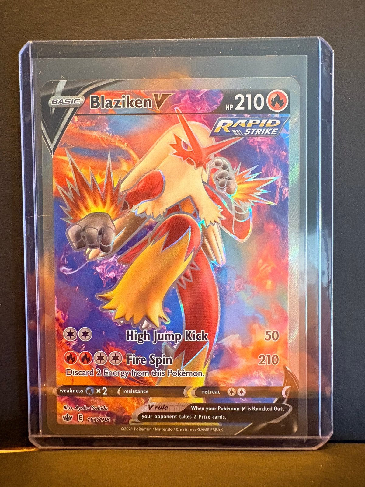 Blaziken 161/198 CRE, Ophalen of Verzenden, Zo goed als nieuw, Losse kaart, Foil