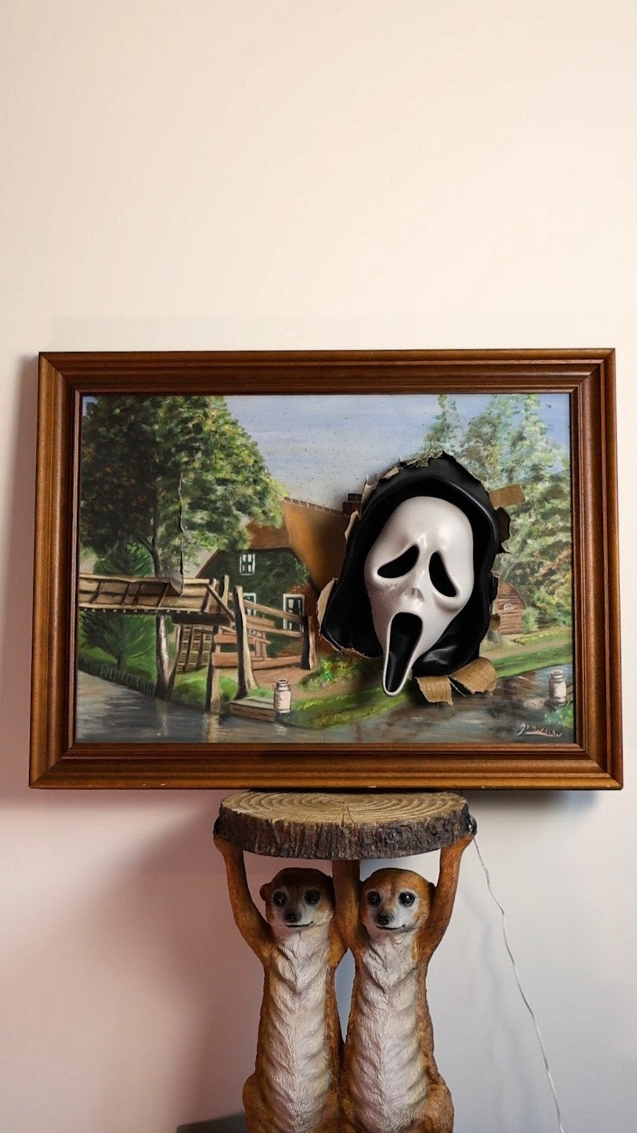 halloween lamp - ghostface, Ophalen of Verzenden