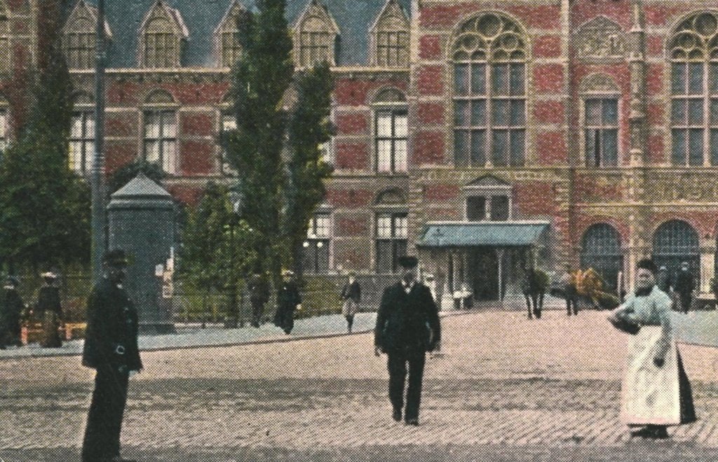 940233	Amsterdam	Rijksmuseum	begin vorige eeuw zegel afgew, Ophalen of Verzenden, Voor 1920, Gelopen, Noord-Holland