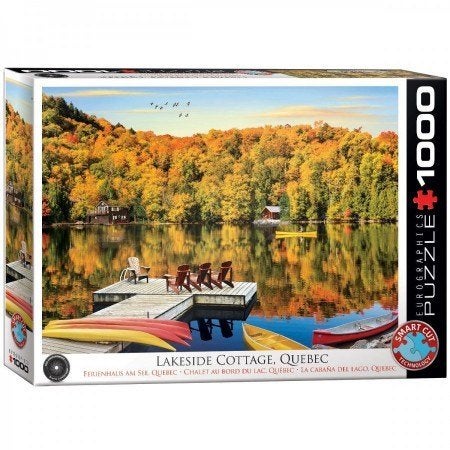 Eurographics: Lakeside Cottage, Quebec 1000 stukjes, Ophalen of Verzenden, 500 t/m 1500 stukjes, Nieuw, Legpuzzel