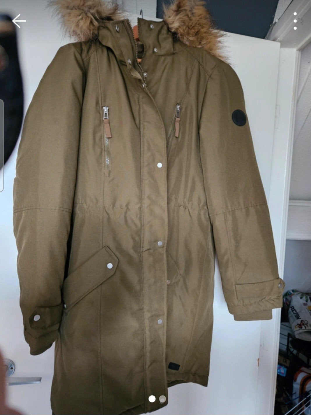 Warme winterjas vero moda, Maat 46/48 (XL) of groter, Ophalen of Verzenden, Groen, Onbekend