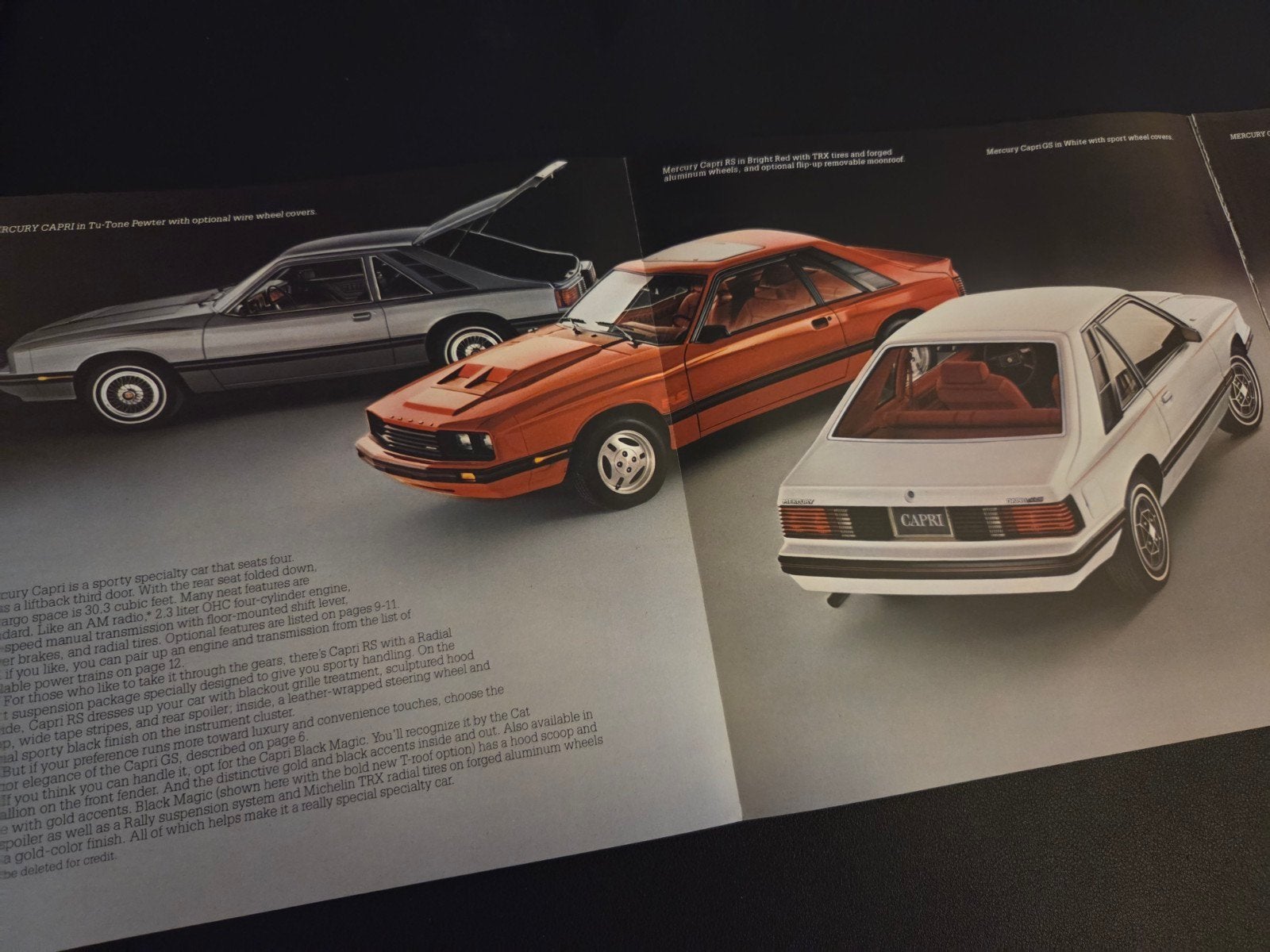 Brochure Mercury Capri 1981 USA, Ophalen of Verzenden, Zo goed als nieuw, Overige merken