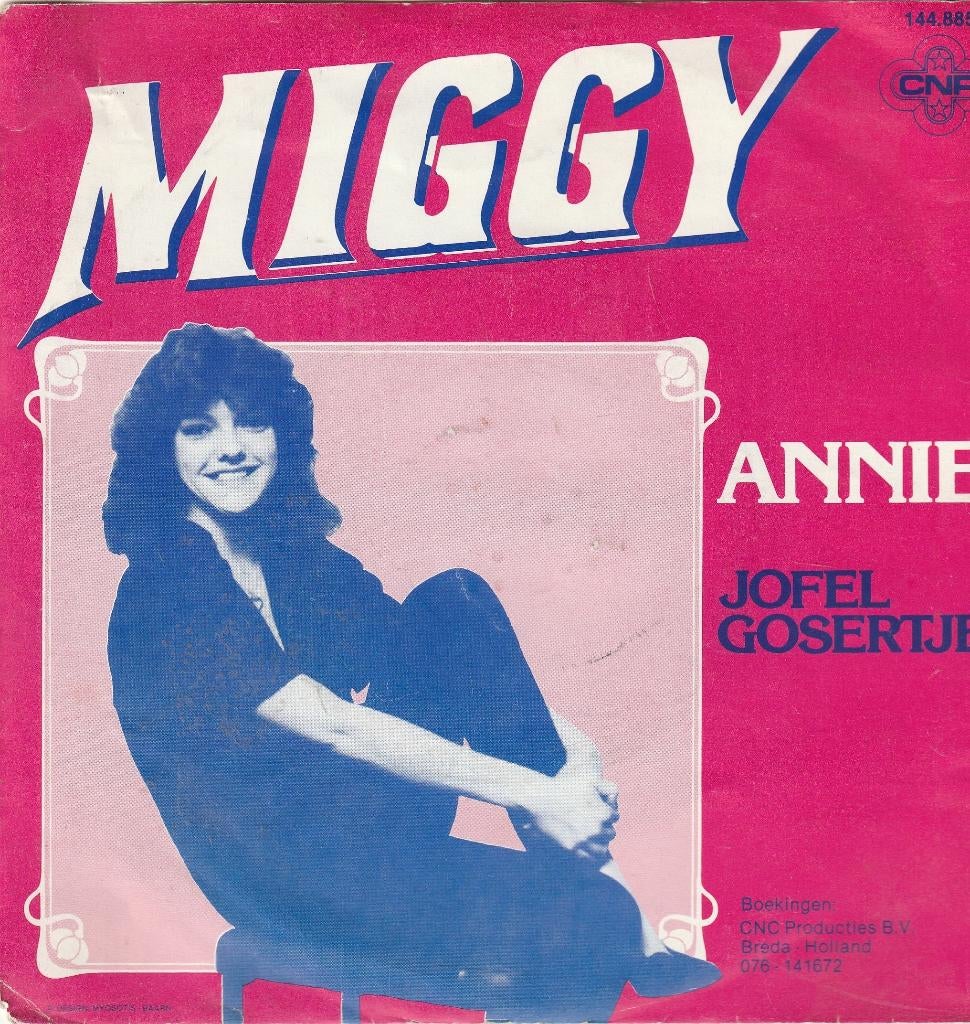 Miggy annie vinyl single, Ophalen of Verzenden, Gebruikt, Nederlandstalig, Single