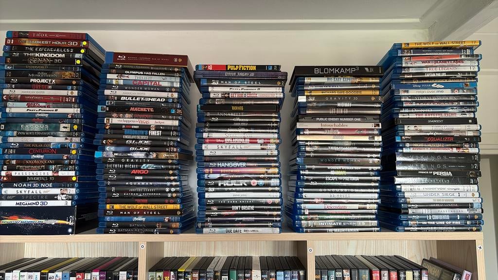 Verzameling / stapel / collectie blu-ray films. 165 stuks., Ophalen of Verzenden, Zo goed als nieuw, Actie