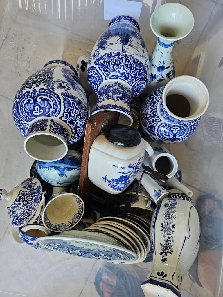 Grote collectie Delfts Blauw aardewerk - Prijs bespreekbaar, Ophalen of Verzenden