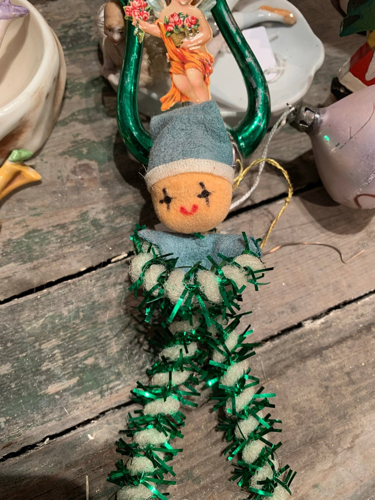 #Kerst kerst ornament.  Engel, T, Ophalen of Verzenden, Zo goed als nieuw, N