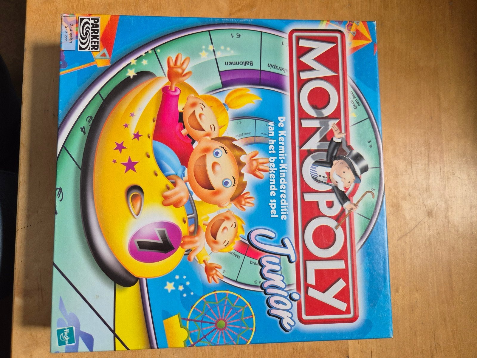 Monopoly Junior - De Kermis-kindereditie, Drie of vier spelers, Ophalen of Verzenden, Zo goed als nieuw, Parker