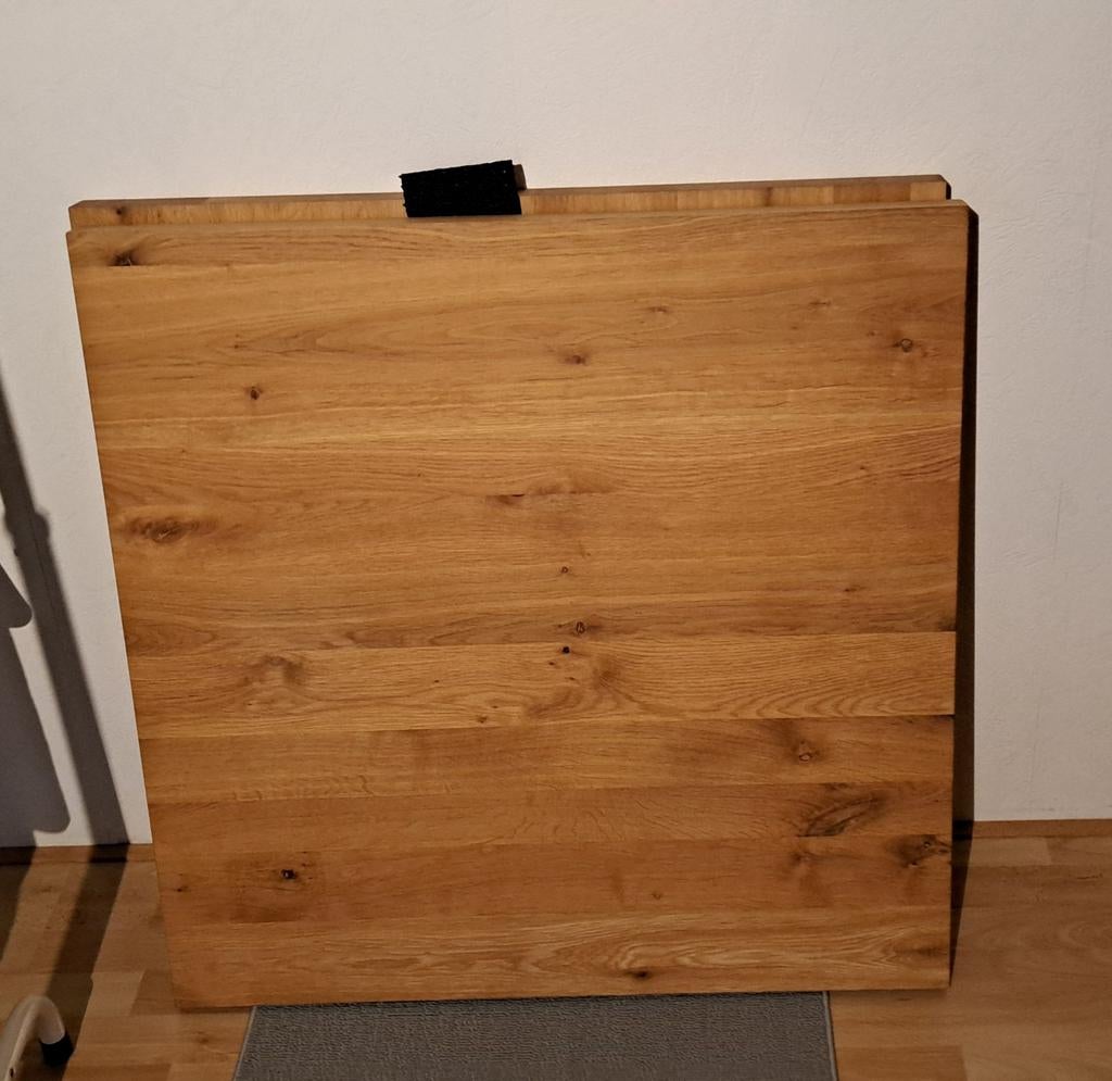 Eikenhout tafelblad 80x 80, Ophalen, Eikenhout, 50 tot 100 cm, Rechthoekig