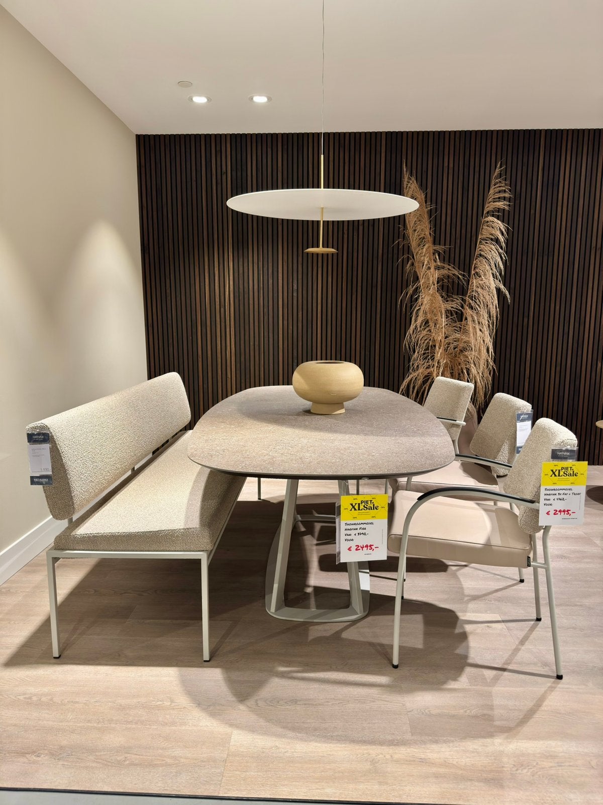 Harvink eetkamerset Fay/Troef + Fier tafel – Showroommodel, Ophalen, Nieuw, 6 tot 8 stoelen