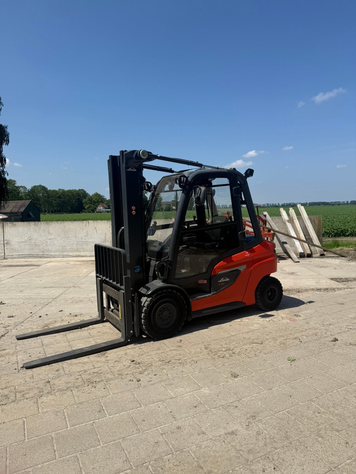 Heftruck Linde H35D., Ophalen, Diesel, Heftruck