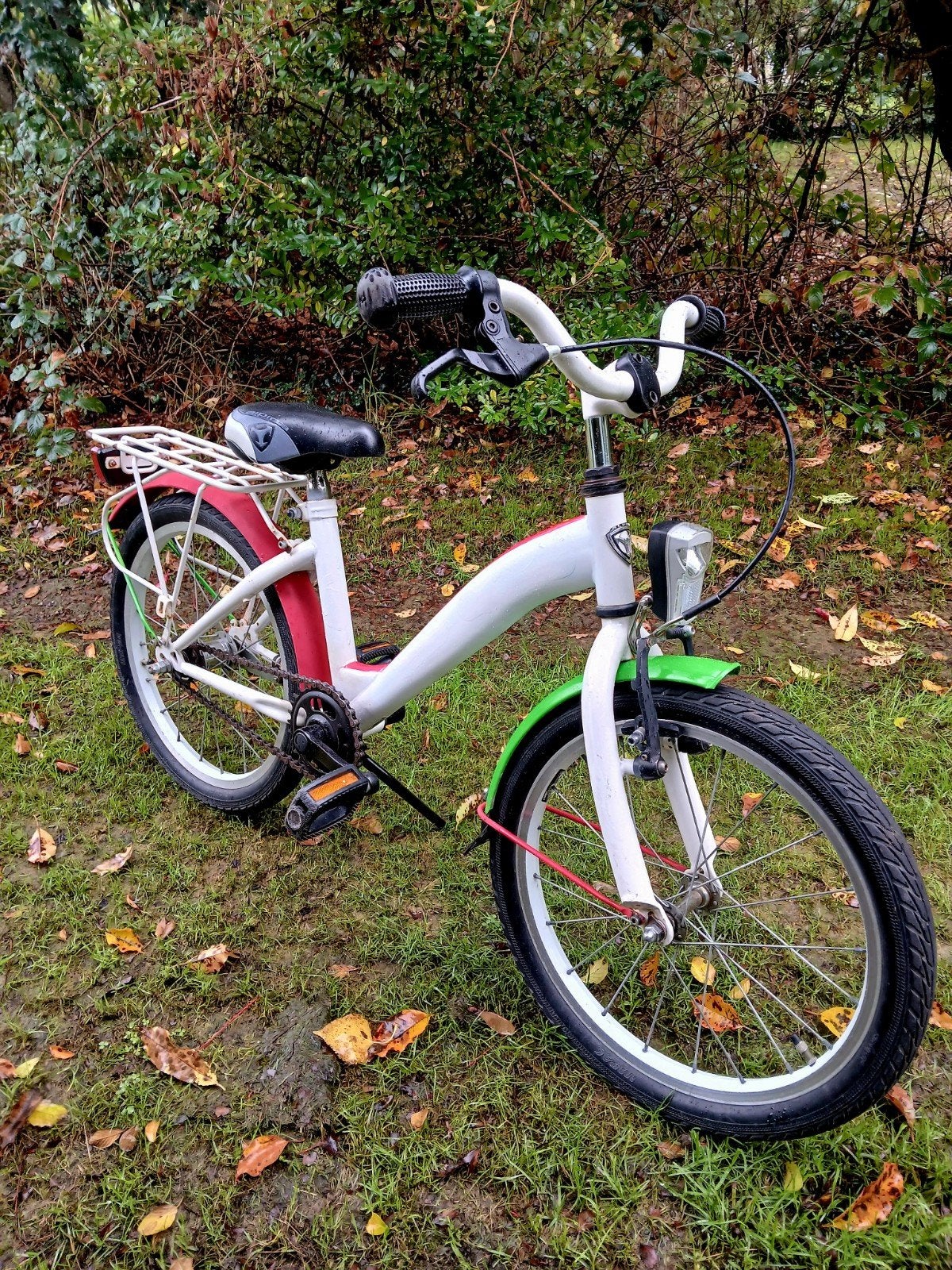 18 inch kinderfiets, Fietsen en Brommers, Ophalen, Gebruikt, Velgrem, Handrem