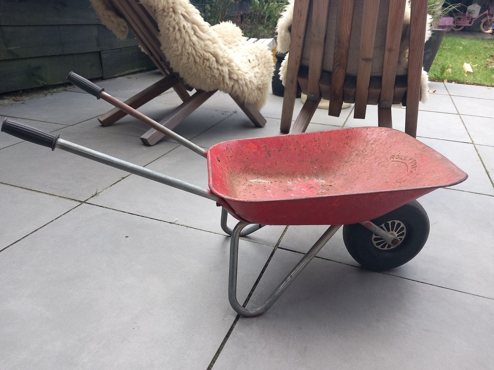 Vintage Rolly Toys kruiwagen voor de kleine bouwvakker, Ophalen, Gebruikt
