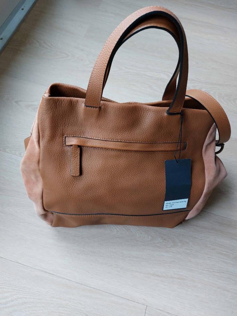 Schoudertas Shopper van Mart Visser Cognac-kleur, Bruin, Nieuw, Leer, Ophalen