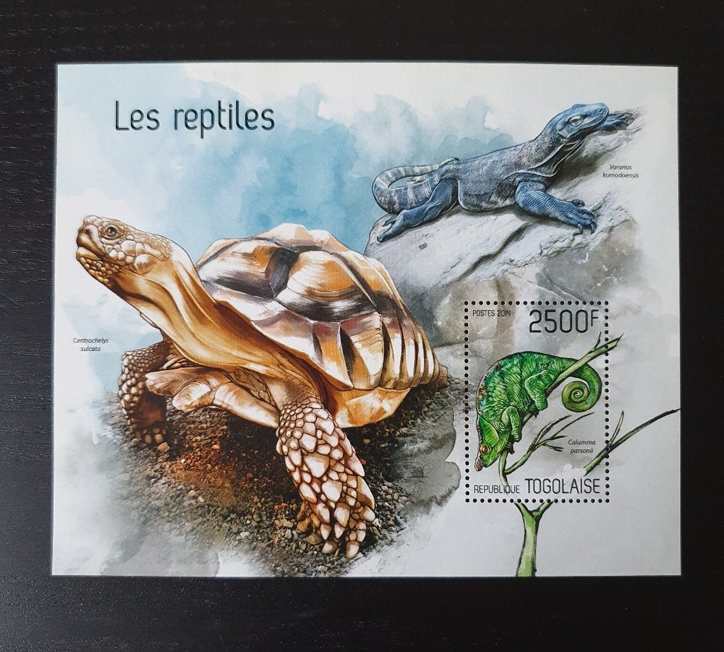 Togo 2014 Schildpad Kameleon Michel blok 960 postfris, Verzenden, Overige landen, Postfris