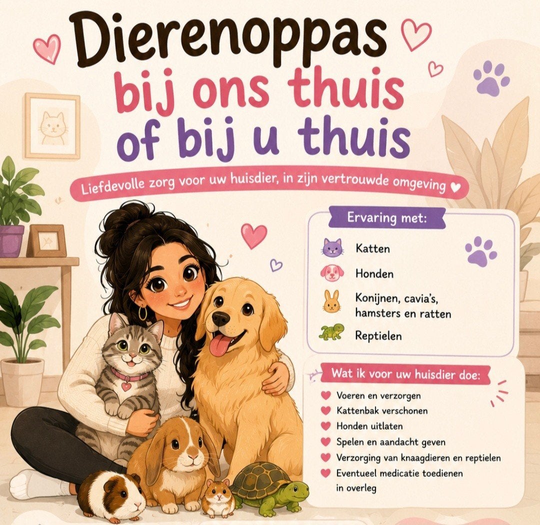 Katten oppas bij ons thuis / Oppas aan huis / schoonmaken, Diensten en Vakmensen, Dieren | Honden | Verzorging, Oppas en Les