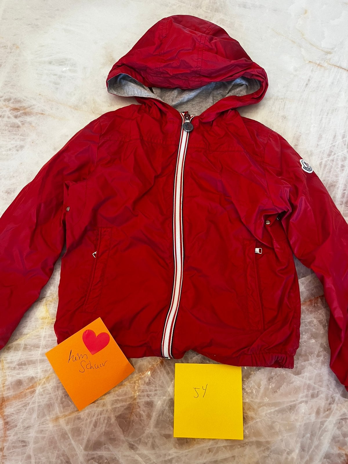 Originele jas windjack Moncler 4-5 jaar, Ophalen of Verzenden, Zo goed als nieuw, Meisje, Jas
