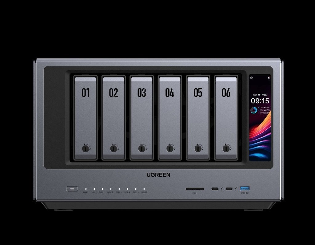 NIEUW! UGREEN NASync iDX6011 Pro 64GB complete 40TB set, Computers en Software, NAS, Ophalen, Nieuw