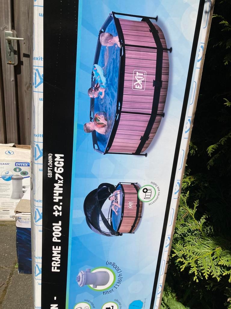 Compleet zwembad te koop, Ophalen, Minder dan 80 cm, Rond, 300 cm of meer