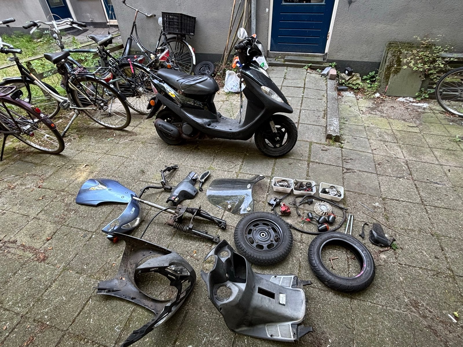 SYM DD 50Scooter, met extra onderdelen, Fietsen en Brommers, Scooters | SYM, Gebruikt, Allo, Maximaal 45 km/u, Benzine, Ophalen