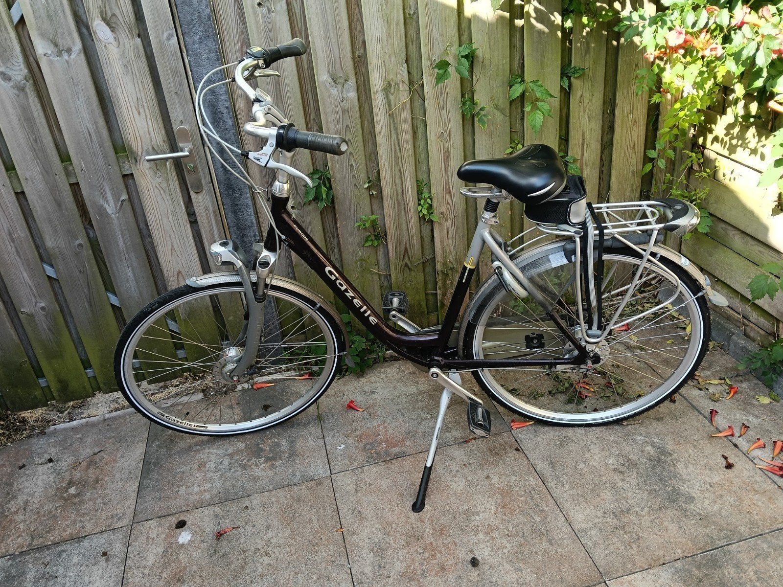 mooie Gazelle fiets met lage instap en versnellingen, Ophalen, Terugtraprem, Gebruikt, Versnellingen