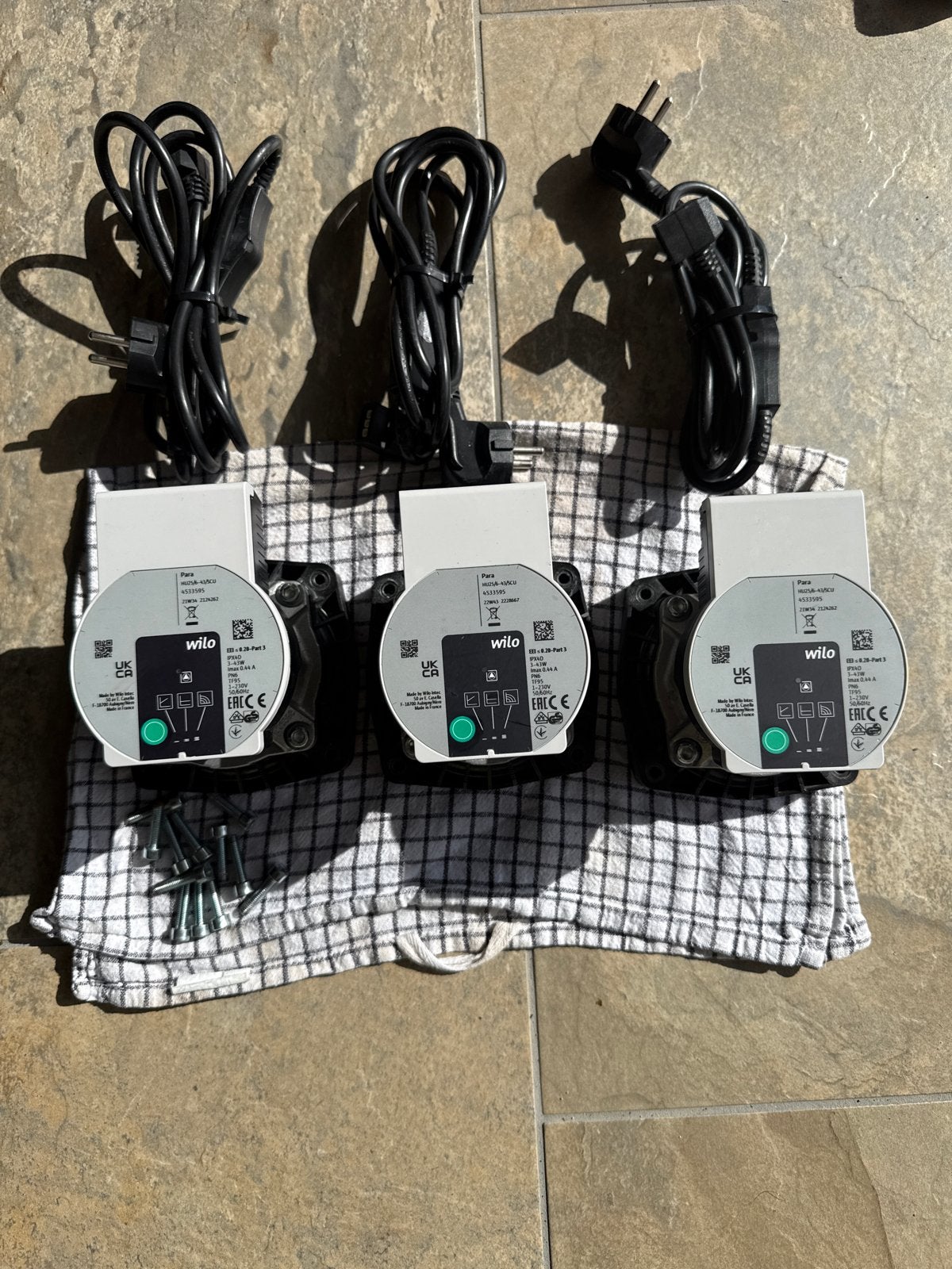 3x Wilo Para HU25/6-43/SCU circulatiepompen, Minder dan 30 cm, Overige typen, Minder dan 60 cm, Ophalen of Verzenden