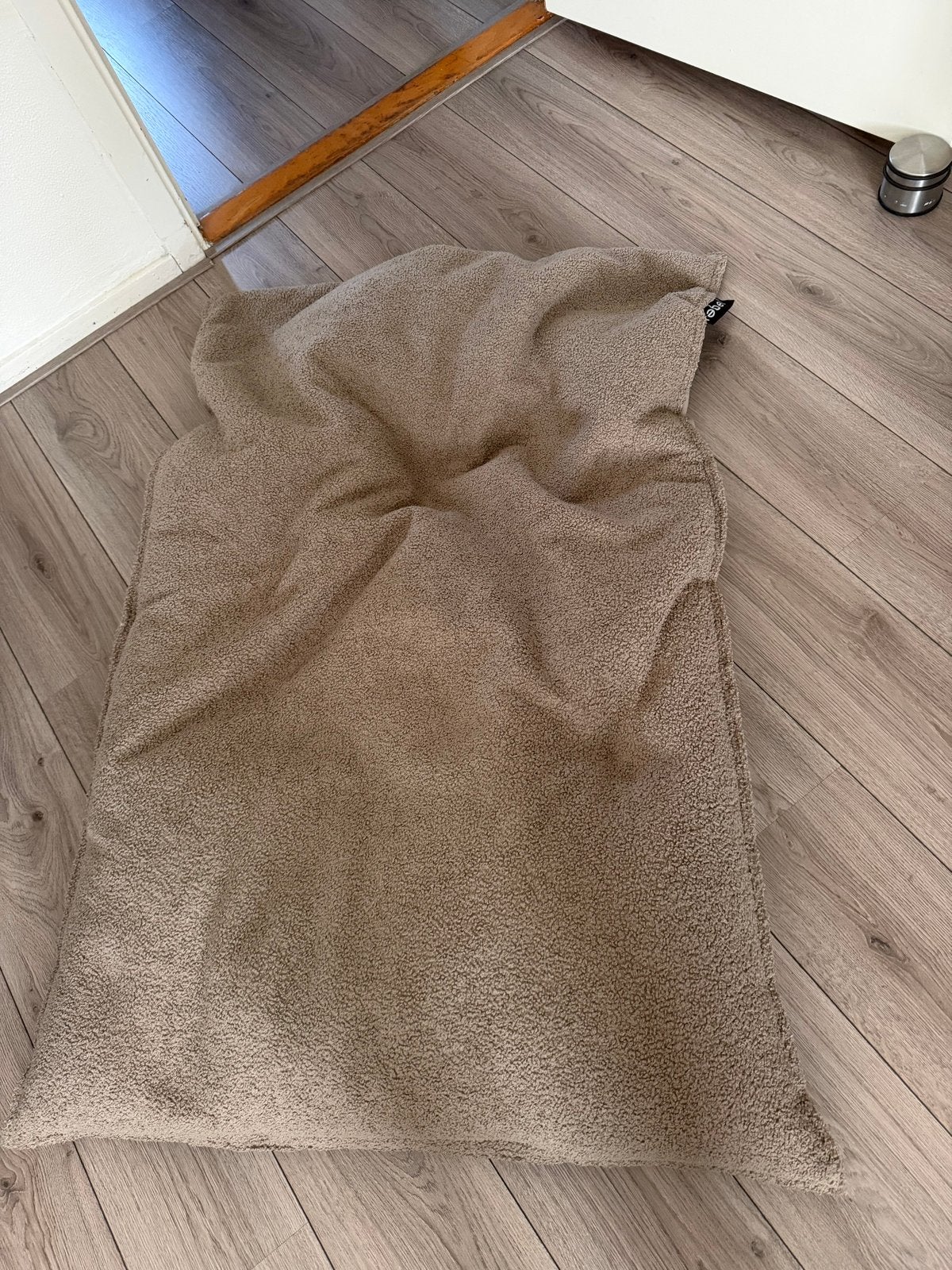 Comfortabele zitzak van Label in beige, Ophalen, Gebruikt, Beige, Zitzak