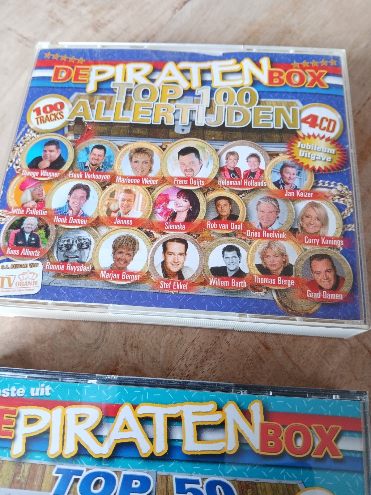De Piratenbox Top 100 Aller Tijden 4CD Jubileum Uitgave, Ophalen of Verzenden, Gebruikt, Levenslied of Smartlap, Boxset