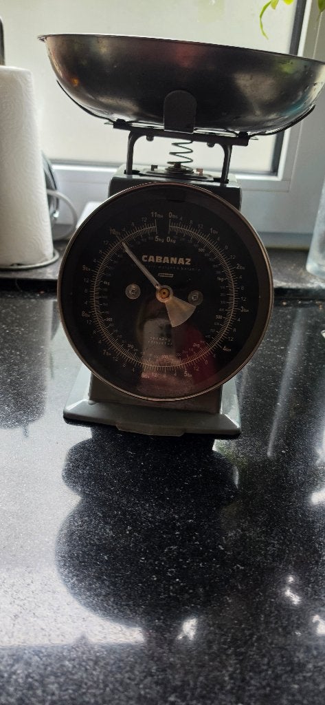 Retro keukenweegschaal, Ophalen, Minder dan 10 kg, Keukenweegschaal, Zo goed als nieuw