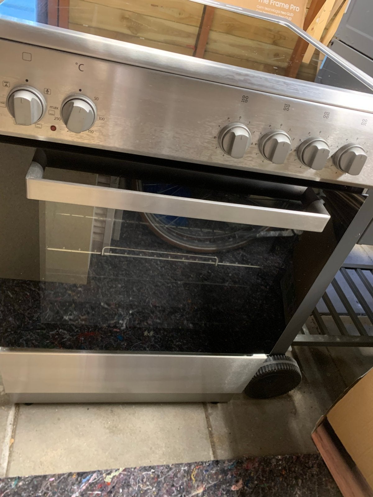 Inductie Etna Vrijstaand inductiefornuis met Oven - Zilver, Ophalen, Gebruikt, Oven, Hete lucht