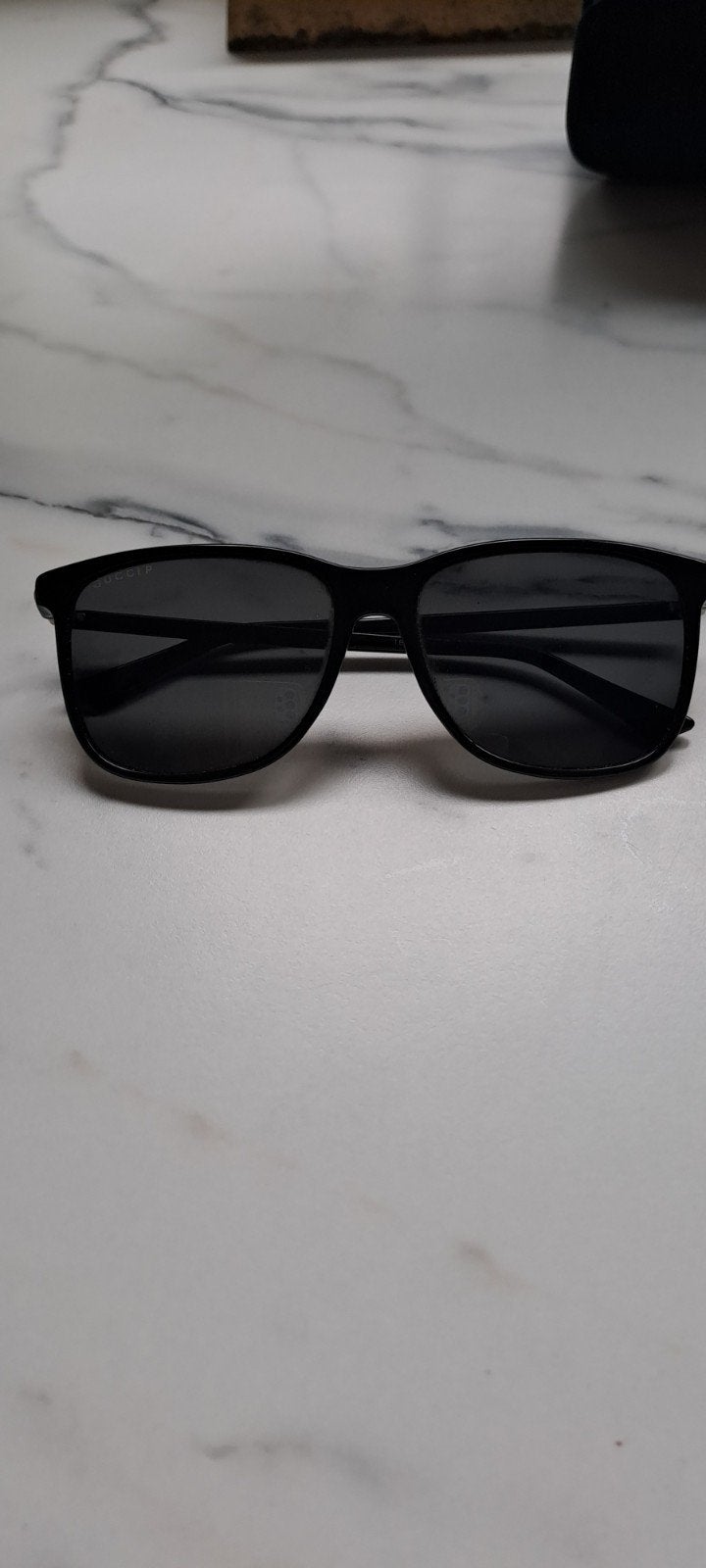 zwarte Gucci zonnebril, Overige merken, Gebruikt, Zonnebril, Zwart