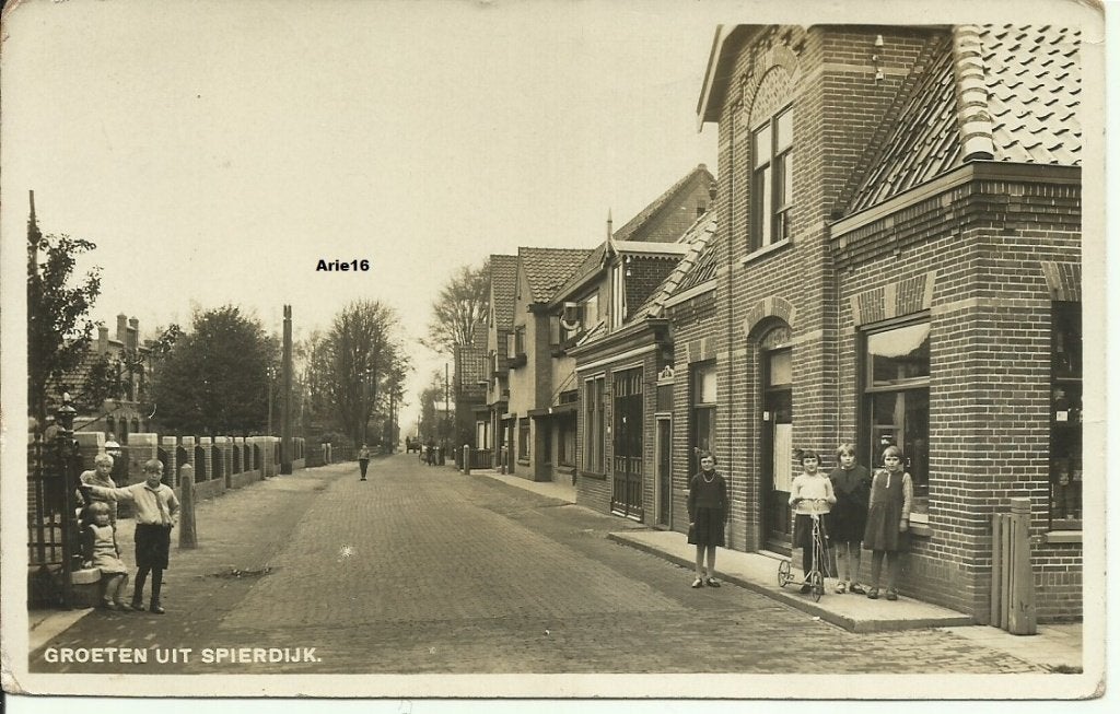 Spierdijk, Verzamelen, Ansichtkaarten | Nederland, Verzenden, 1920 tot 1940, Gelopen, Noord-Holland
